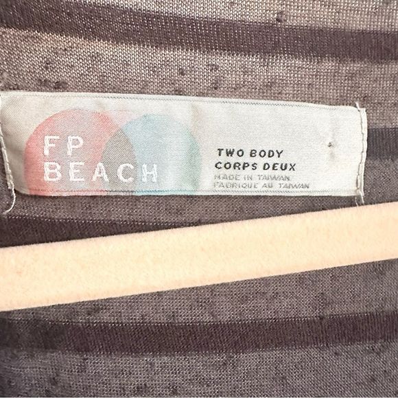 Free People Black Striped Top - Picture 3 of 4